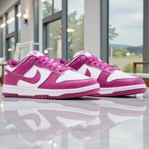 Womens Nike Dunk Low Next Nature 'Hot Fuchsia' Retro Basketball Pink DD1873 110
